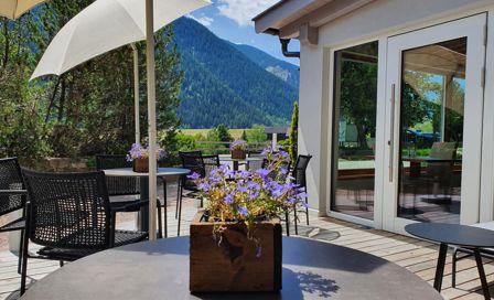 Hotel Unterpichl con terrazza in estate