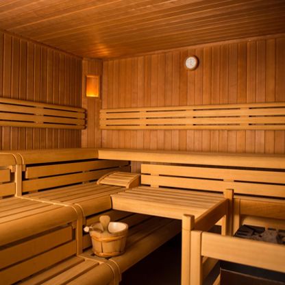 Finnish sauna in our wellness hotel in Val d'Ultimo