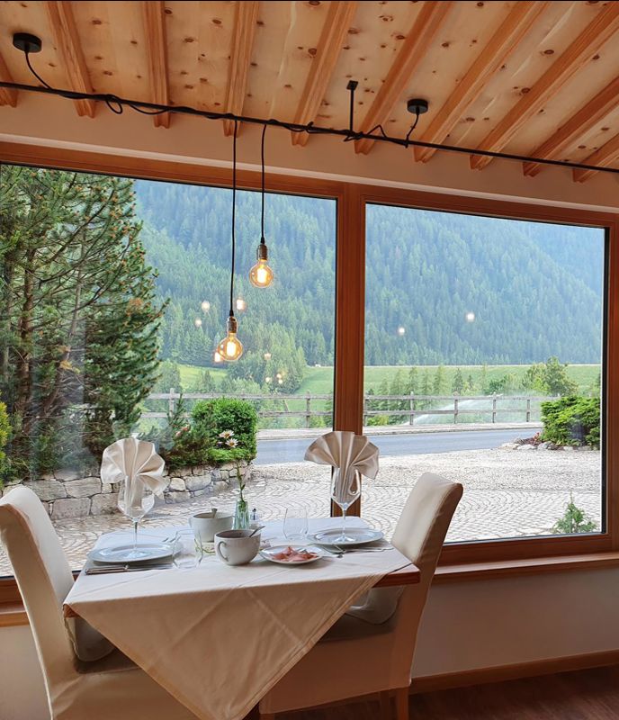 Dining room with a view