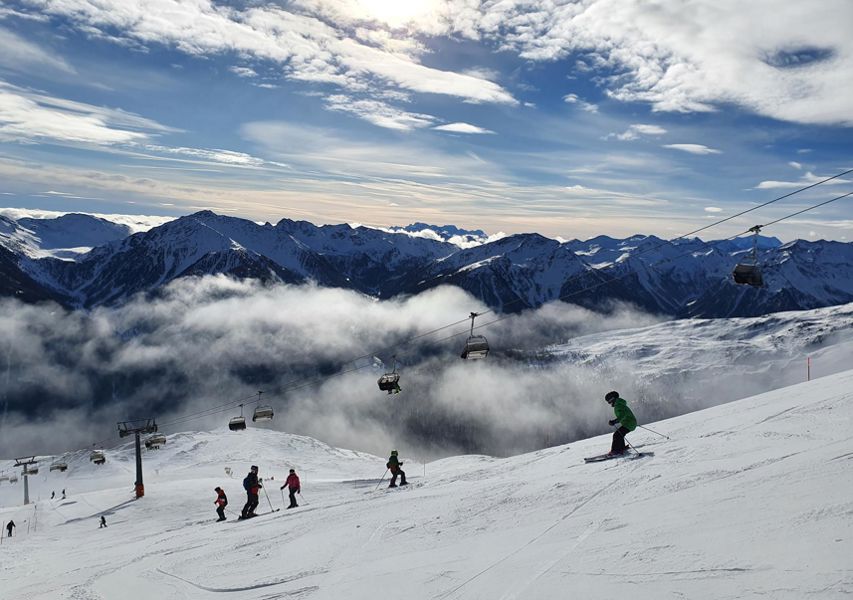 Skiing at the Schwemmalm ski area